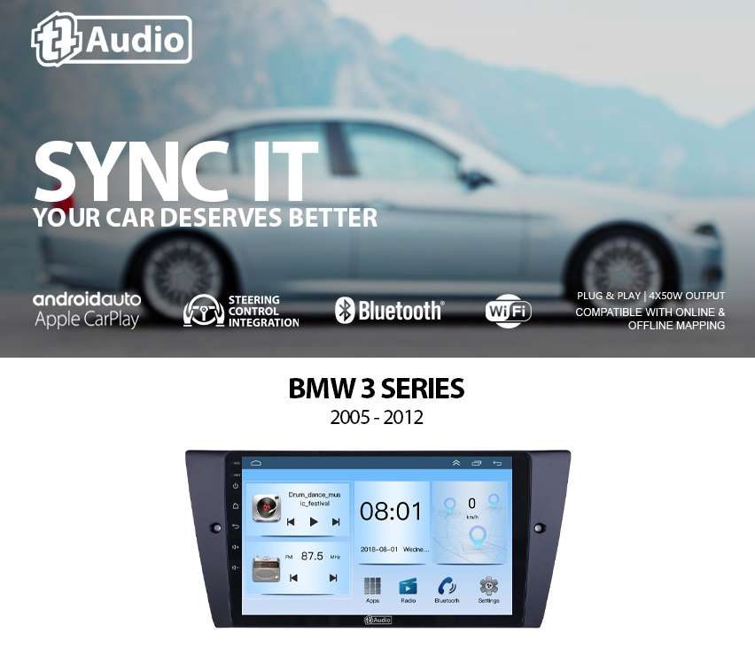 TT Audio 9" replacement radio BMW E90 (Eco)