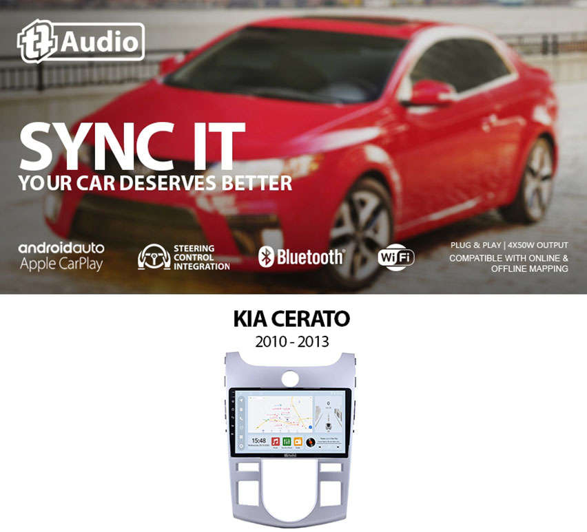 TT Audio 9" replacement radio for KIA Cerato 2010 -2013 (CLASS D)