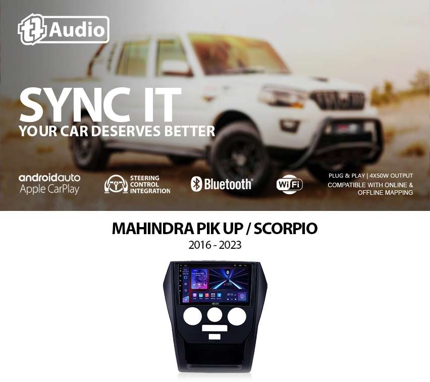 TT Audio 9" replacement radio for MAHINDRA SCORPIO (MID SPEC)