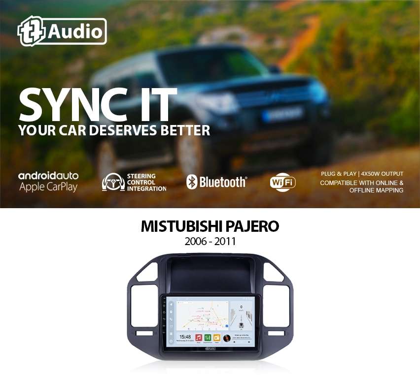 TT Audio 9" Replacement radio for MITSUBISHI PAJERO 2001-2006 (CLASS D)