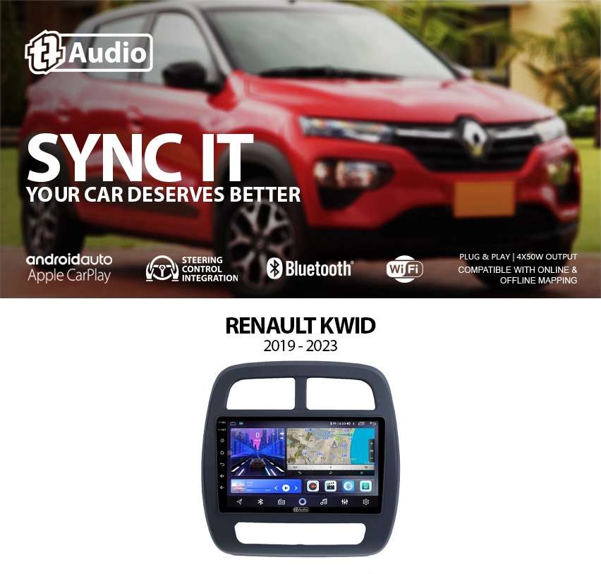 TT Audio 9" replacement radio for RENAULT Kwid 2012-2017 (2K SCREEN)