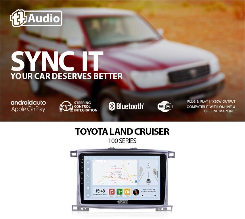 TT Audio 9" replacement radio for TOYOTA 100 SERIES (CLASS D)