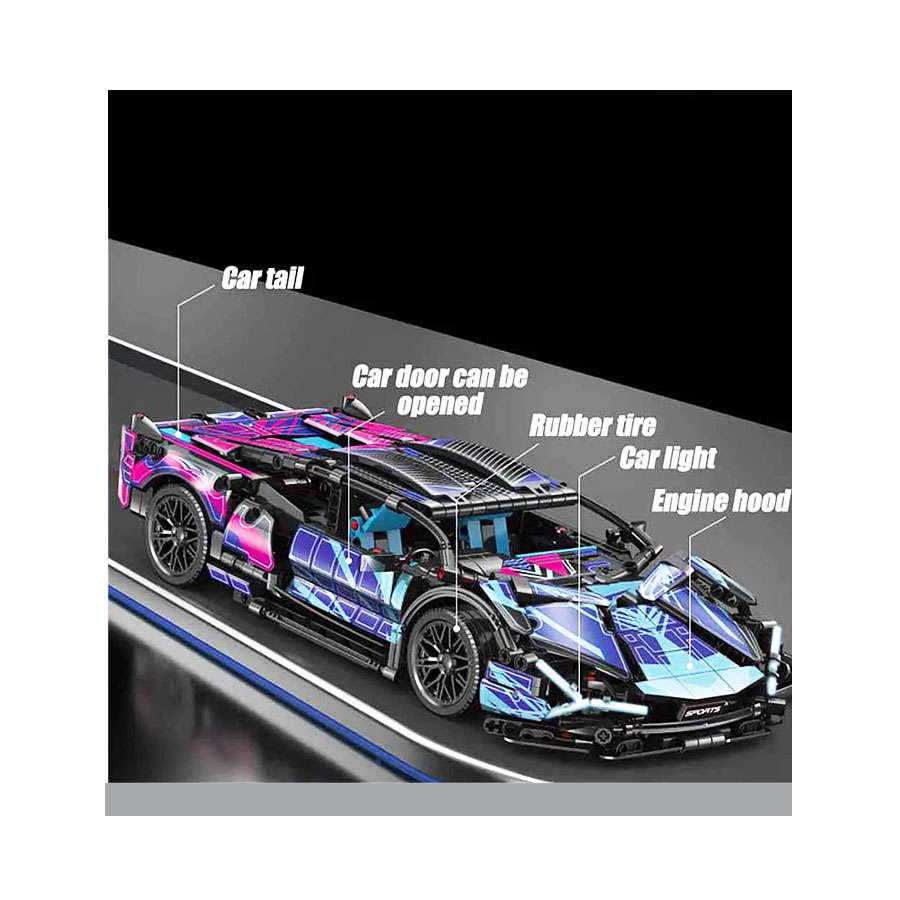 CyberPop DIY 1:14 1315 Piece Model Car Kit