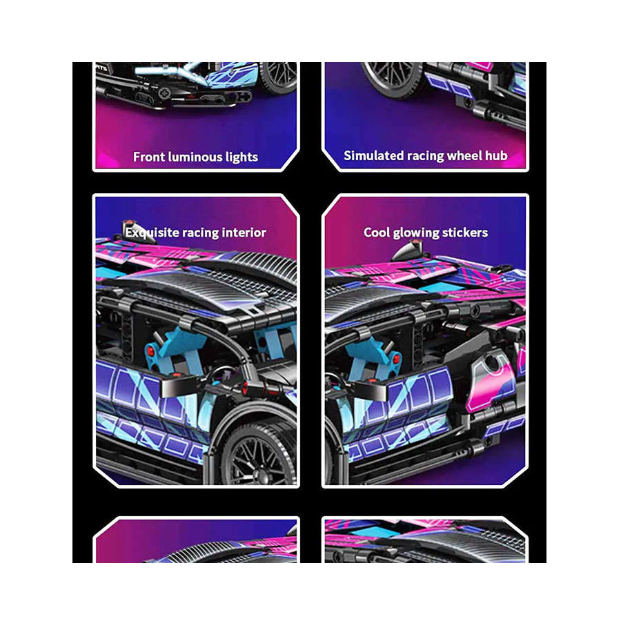 CyberPop DIY 1:14 1315 Piece Model Car Kit