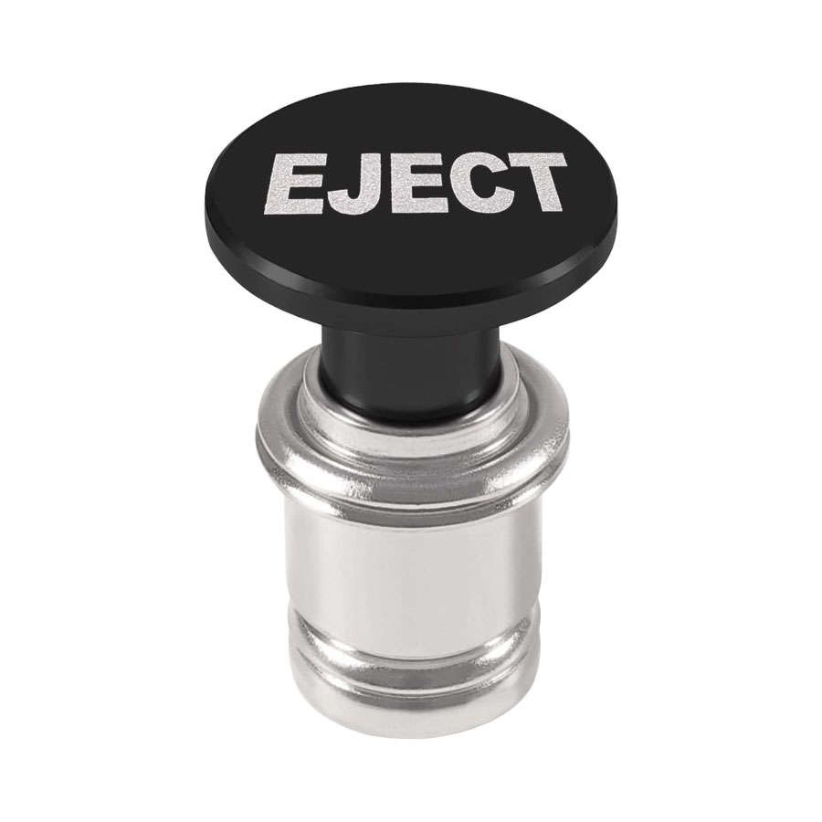 Universal Eject Button Cigarette Lighter Plug &amp; Cap (Black)