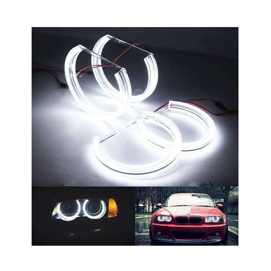3D Angel Eye Crystal White Rings for Bmw E36/E38/E39/E46 (for non projector lamps)