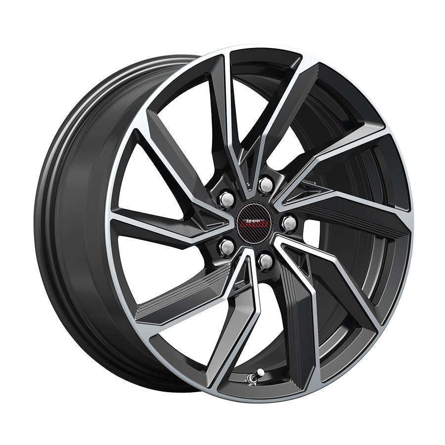 15" A-Line Recoil 5/100 Black Machine Face Alloy Wheels