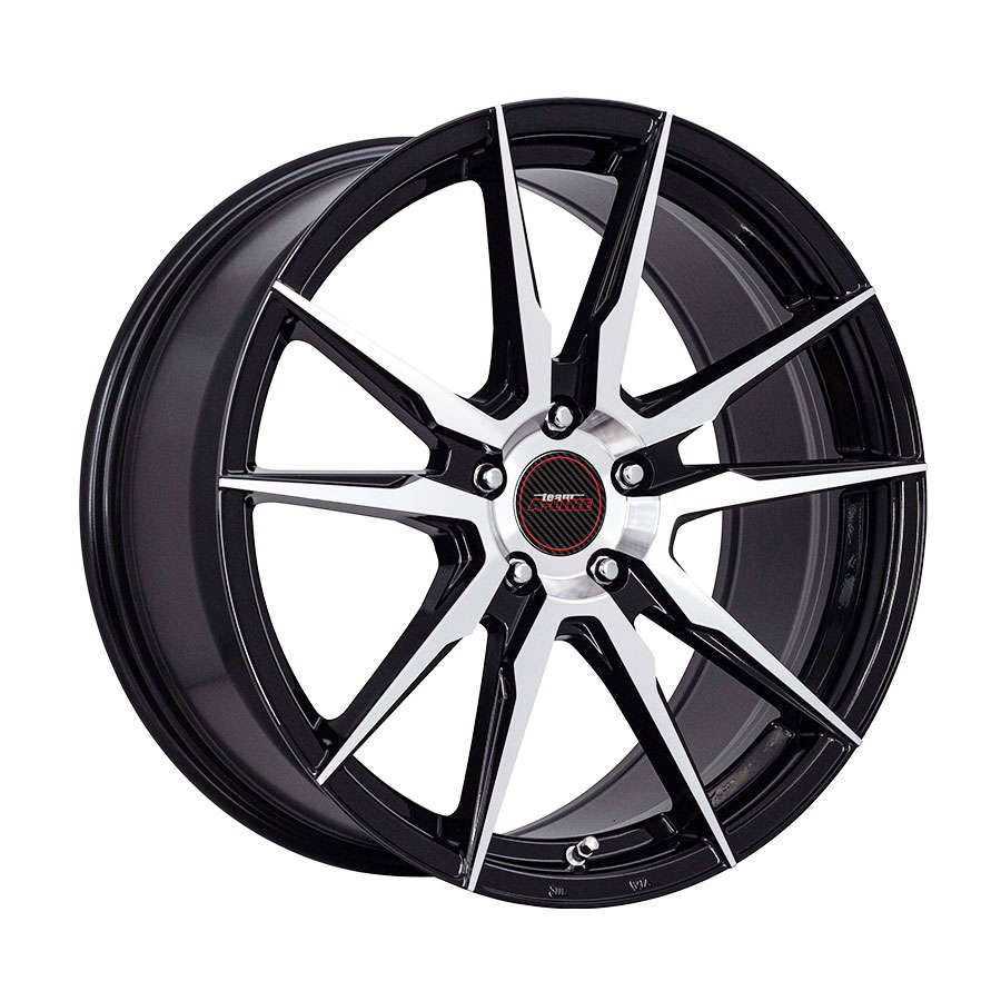 18" A-Line Baltic 5/100 Black Machine Face Alloy Wheels
