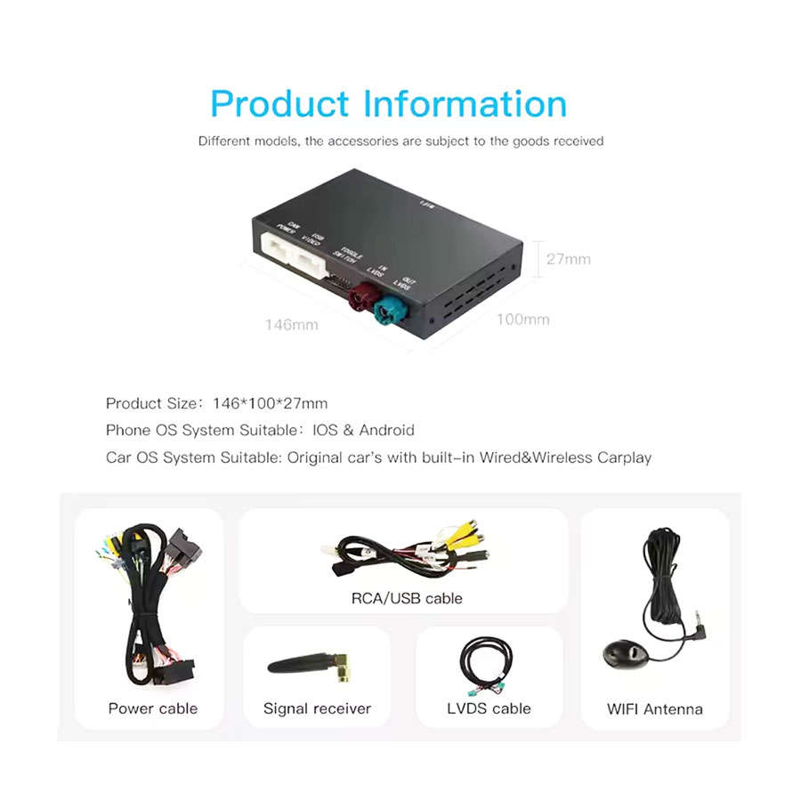 BMW CIC System Retrofit Kit with Wireless CarPlay, Android Auto, HD 360° Panoramic Cameras, and ...