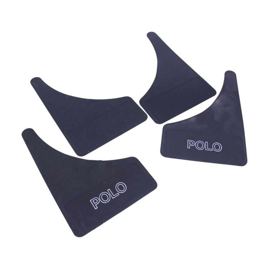 Universal Rubber Mudflaps with POLO Lettering (Set of 4)