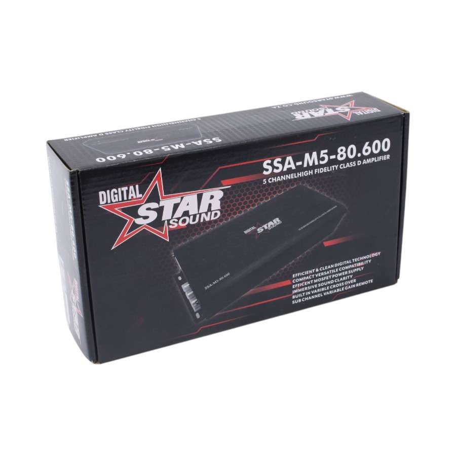STARSOUND SSA-M5-80.600 5-Channel High Fidelity Class D Amplifier