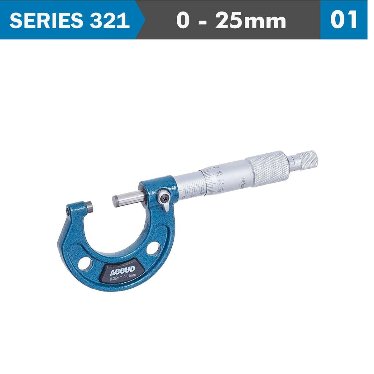 ACCUD - Outside Micrometer 0-25mm (0.01mm) - ACCUD - Outside Micrometer 0-25mm (0.01mm)