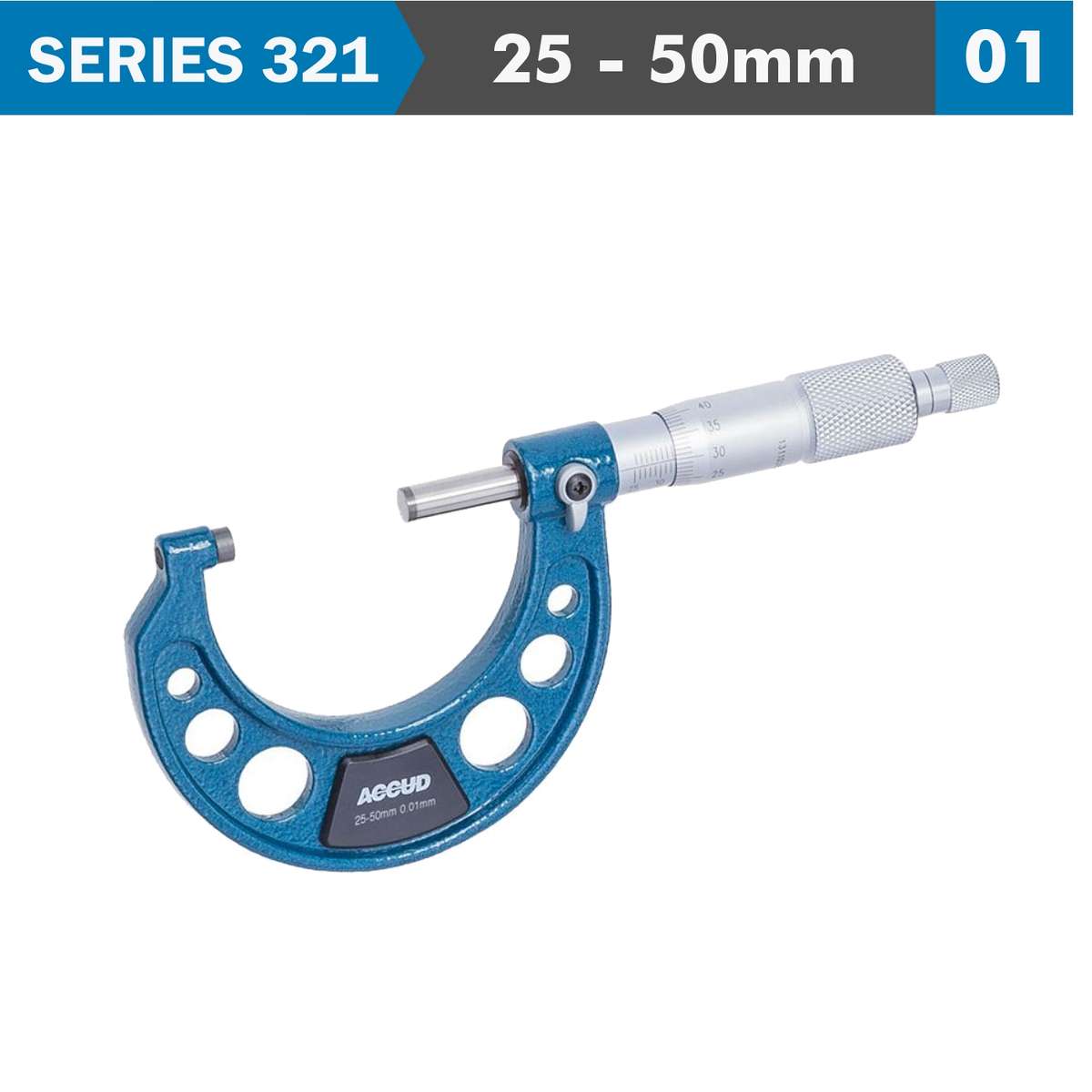 ACCUD - Outside Micrometer 25-50mm (0.01mm) - ACCUD - Outside Micrometer 25-50mm (0.01mm)