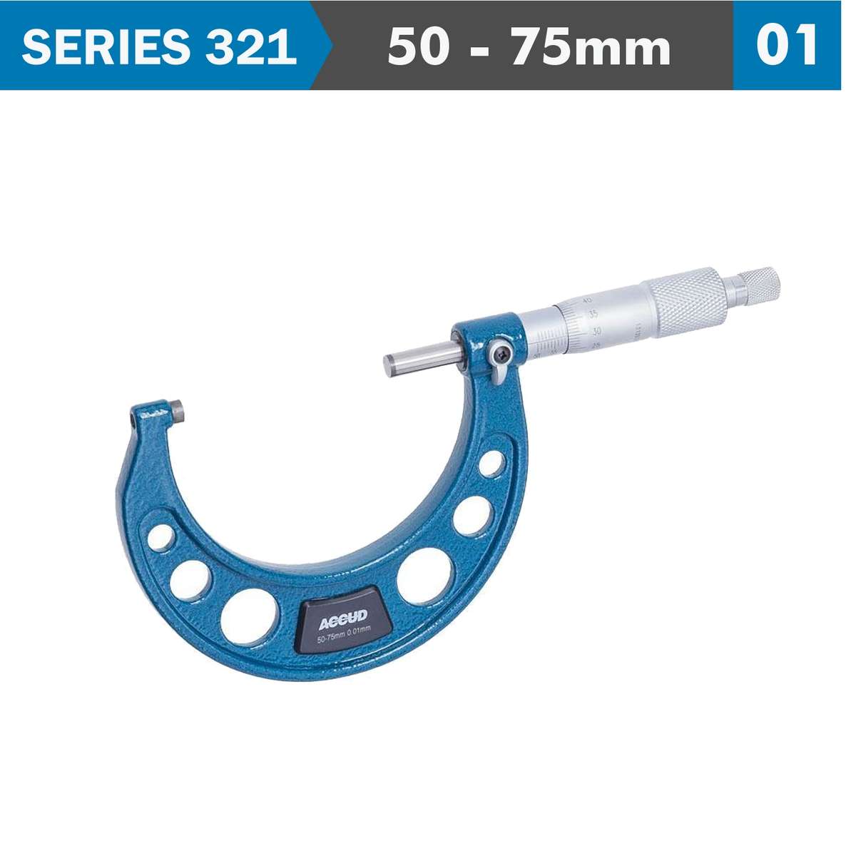 ACCUD - Outside Micrometer 50-75mm (0.01mm) - ACCUD - Outside Micrometer 50-75mm (0.01mm)
