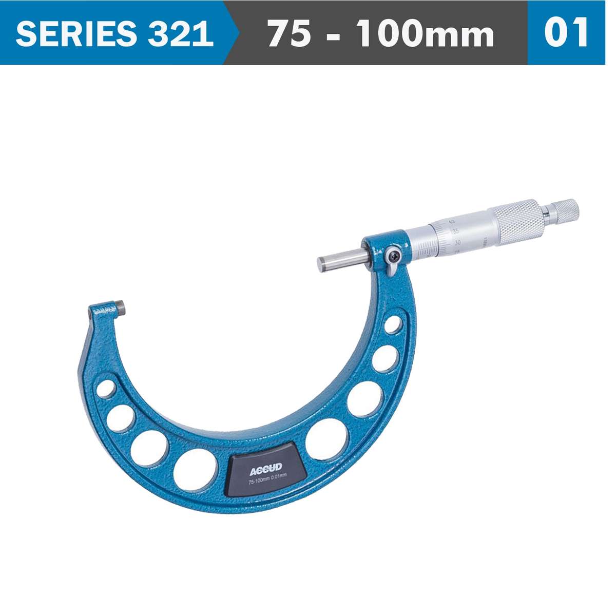 ACCUD - Outside Micrometer 75-100mm (0.01mm) - ACCUD - Outside Micrometer 75-100mm (0.01mm)