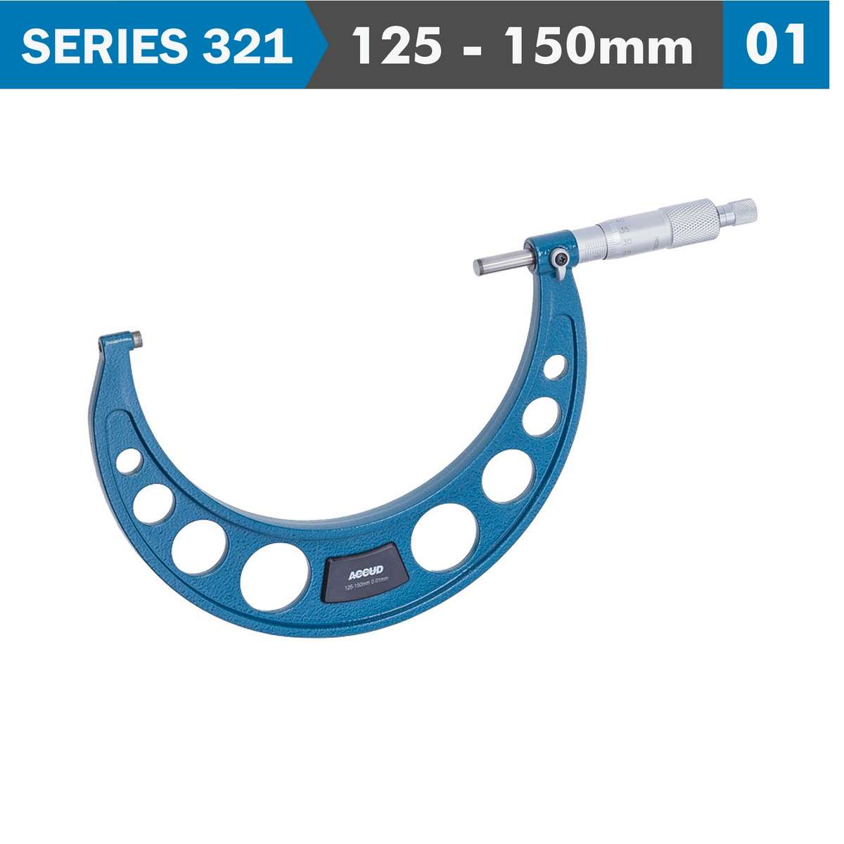 ACCUD - Outside Micrometer 125-150mm (0.01mm) - ACCUD - Outside Micrometer 125-150mm (0.01mm)