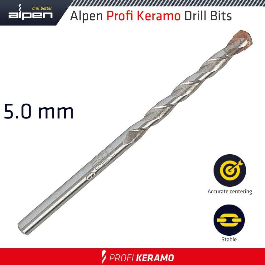 Alpen - Profi Keramo Tile Ceramic Marble Bit 5mm - Alpen - Profi Keramo Tile Ceramic Marble Bit 5mm