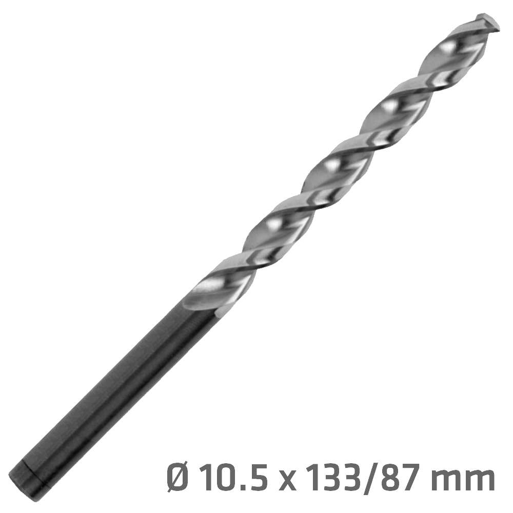Alpen - Drill Bit Cobalt 10.5mm Standard Length - Alpen - Drill Bit Cobalt 10.5mm Standard Length