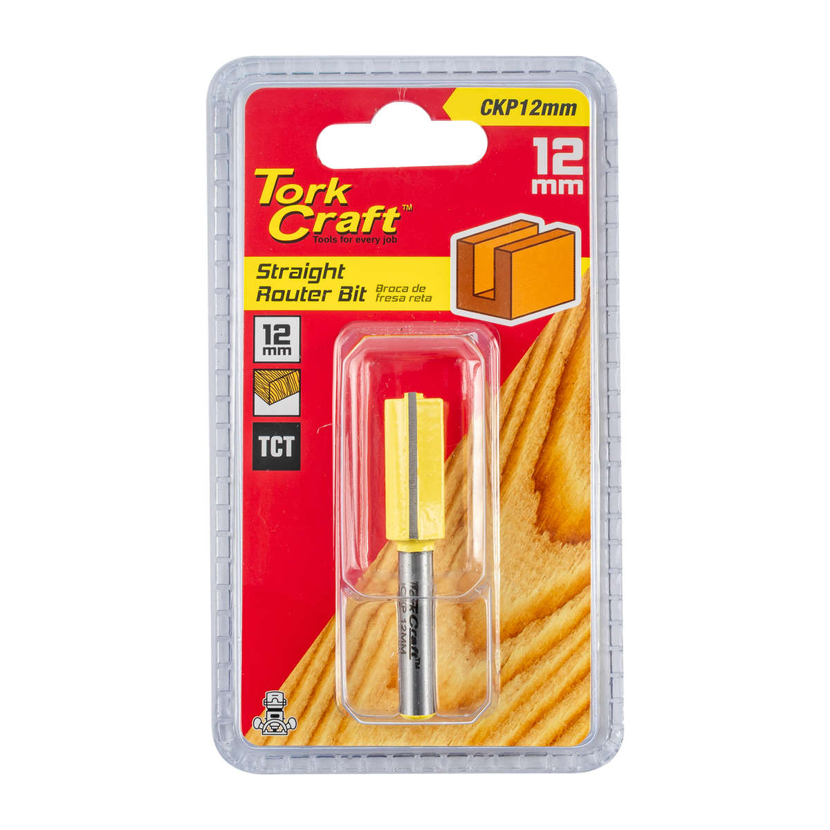 Tork Craft - Router Bit Straight 12mm - Tork Craft - Router Bit Straight 12mm