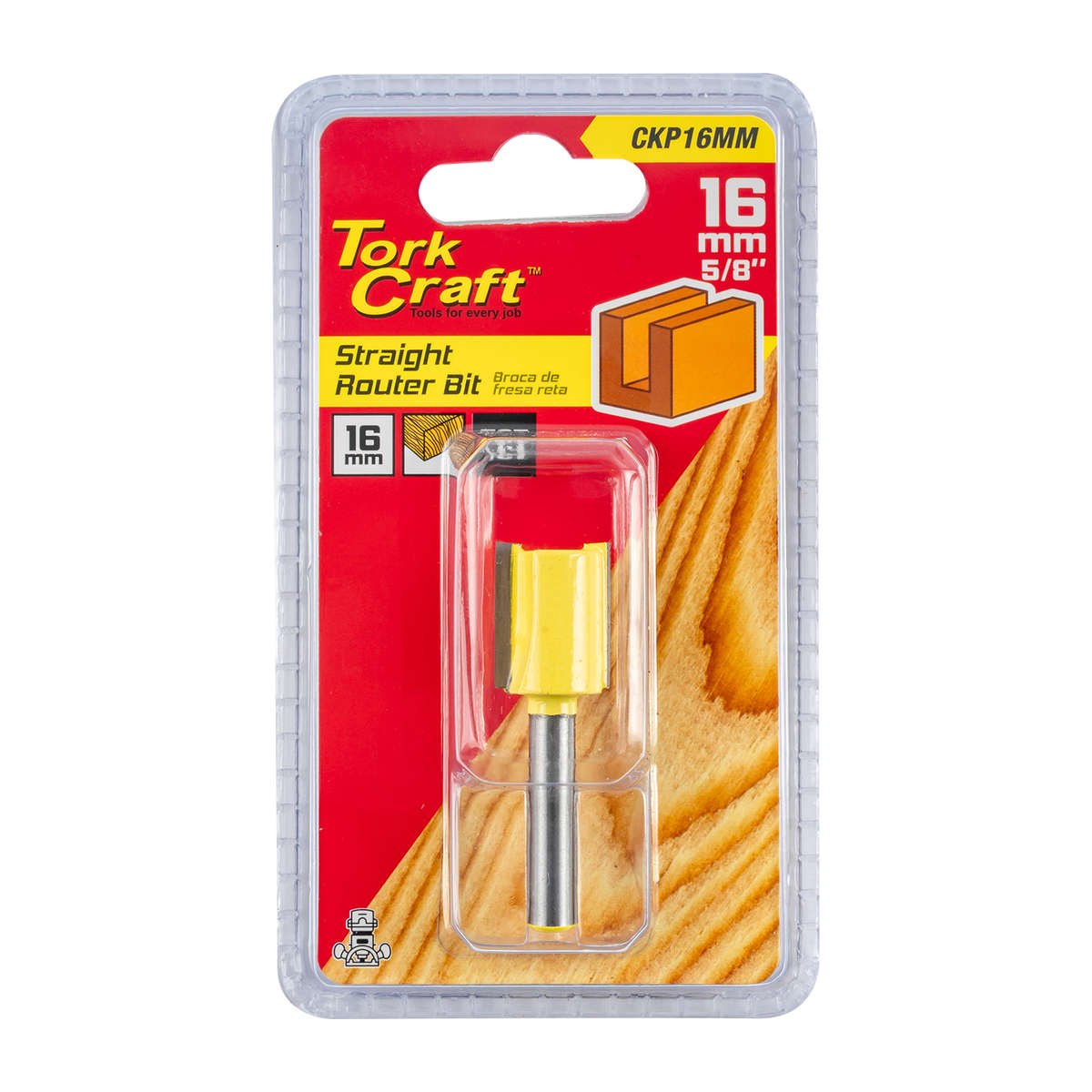 Tork Craft - Router Bit Straight 16mm - Tork Craft - Router Bit Straight 16mm