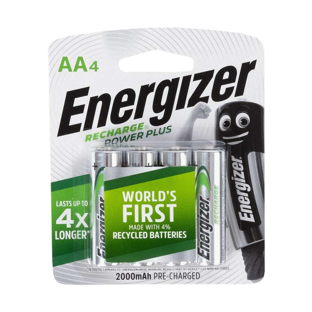 Energizer - Recharge Power Plus NiMH AA 2000Ah Battery Card 4 - Energizer - Recharge Power Plus N...