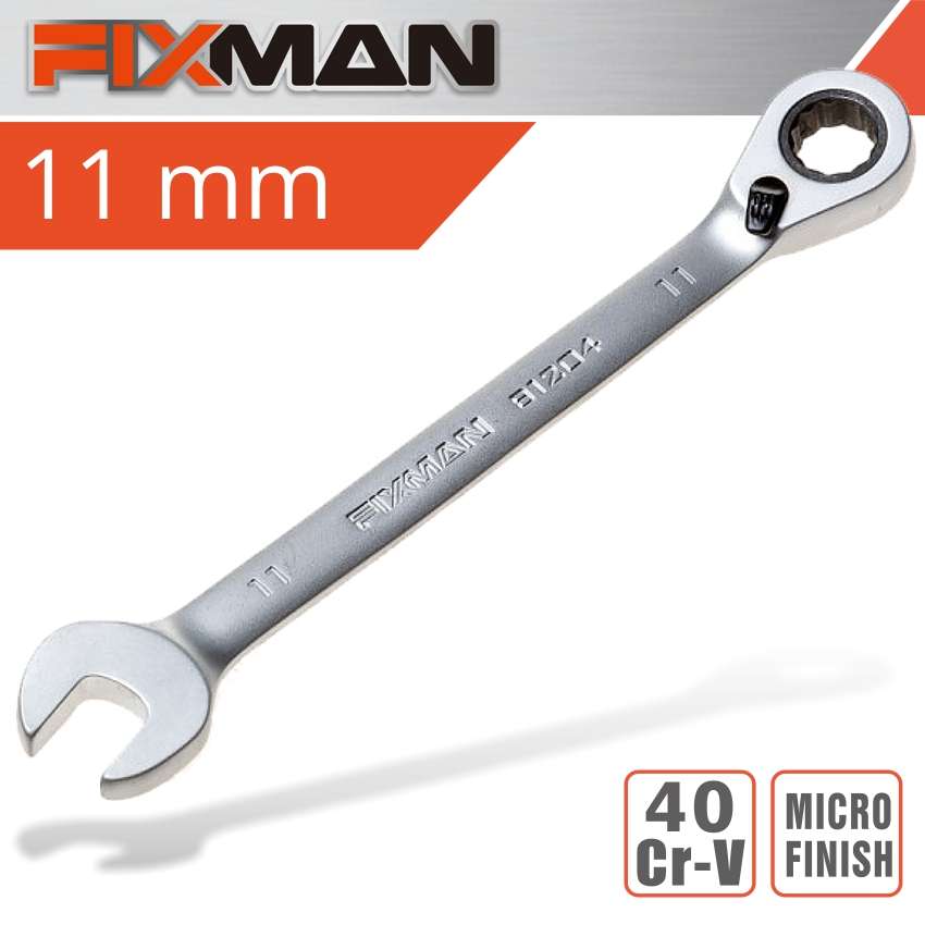 FIXMAN - Tools - Fixman Reversible Combination Ratcheting Wrench 11mm - FIXMAN - Tools - Fixman R...