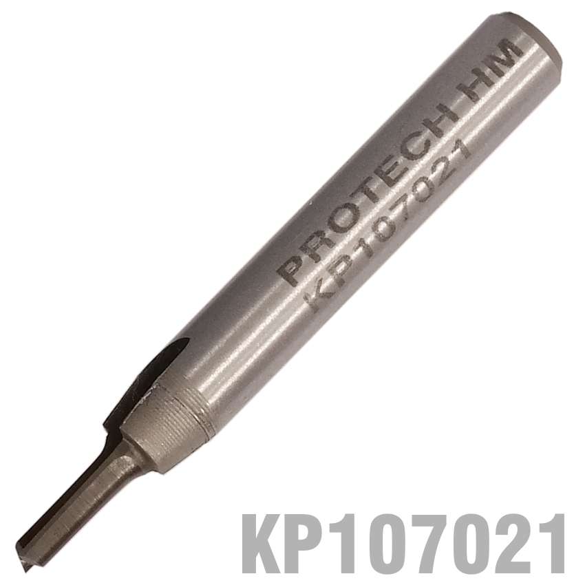 Pro-Tech - Straight Bit 1/8" (3.2mm) X 1/2" Cut Solid Carbide 2 Flute 1/4" - Pro-Tech - Straight ...