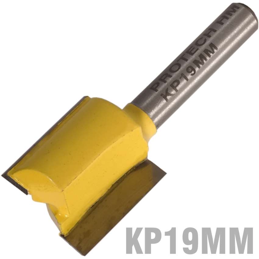 Pro-Tech - Straight Bit 19mm X 20mm Cut 2 Flute Metric 1/4" Shank - Pro-Tech - Straight Bit 19mm ...
