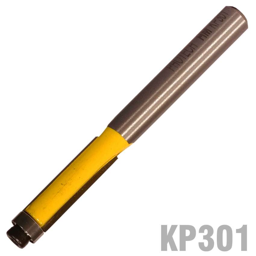 Pro-Tech - Trim Bit 1/4"X 3/4"With Bottom Bearing 1/4" Shank - Pro-Tech - Trim Bit 1/4"X 3/4"With...