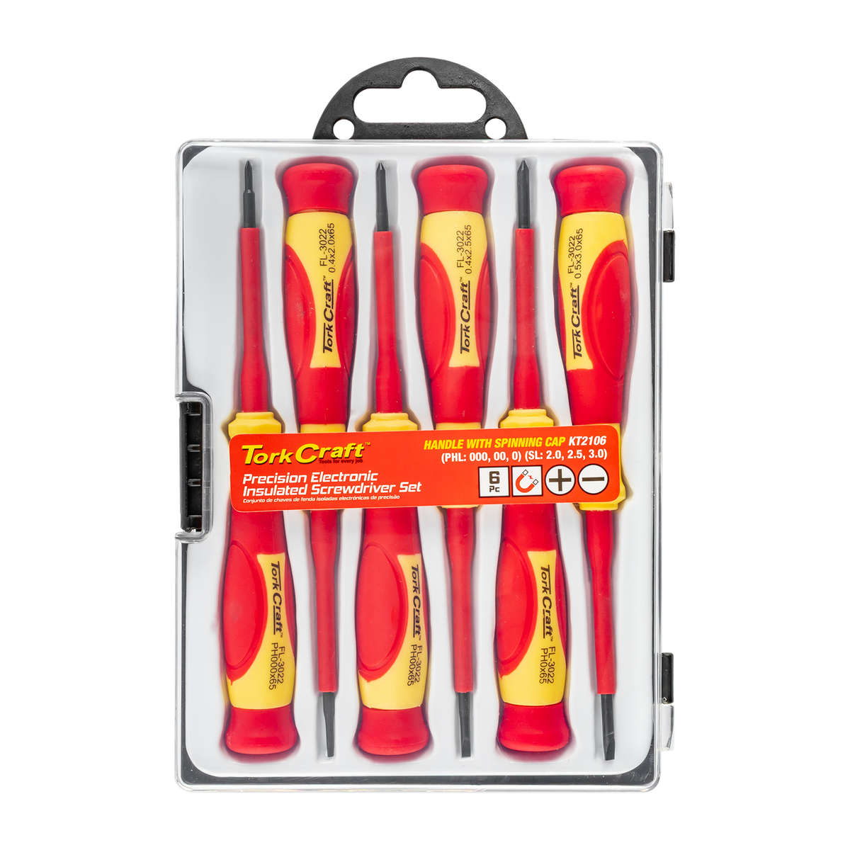 Tork Craft - Precision Electronic Insulated Screwdriver Set - 6 Pieces - Tork Craft - Precision E...