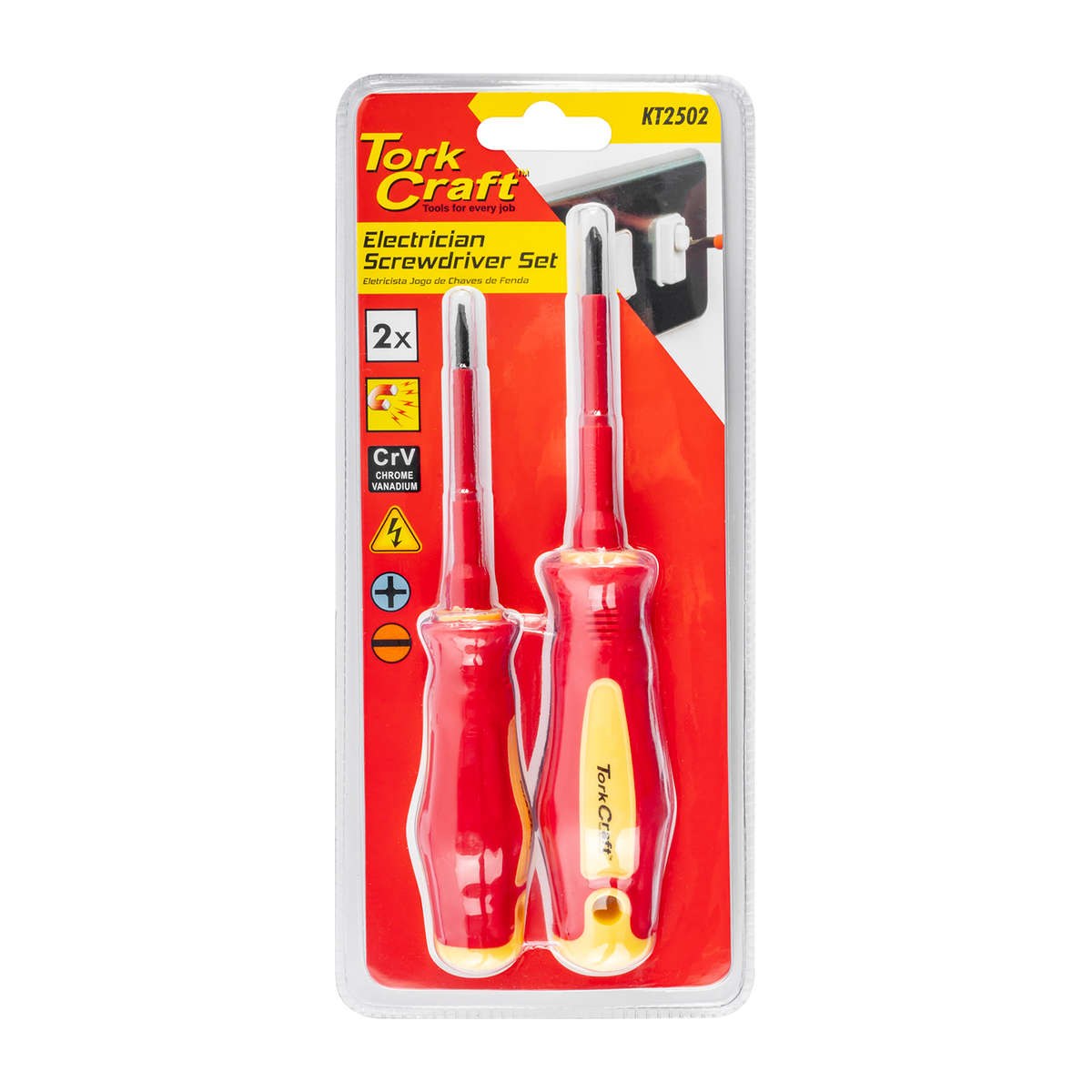 Tork Craft - Screwdriver Insulated - 2 Pack - Tork Craft - Screwdriver Insulated - 2 Pack
