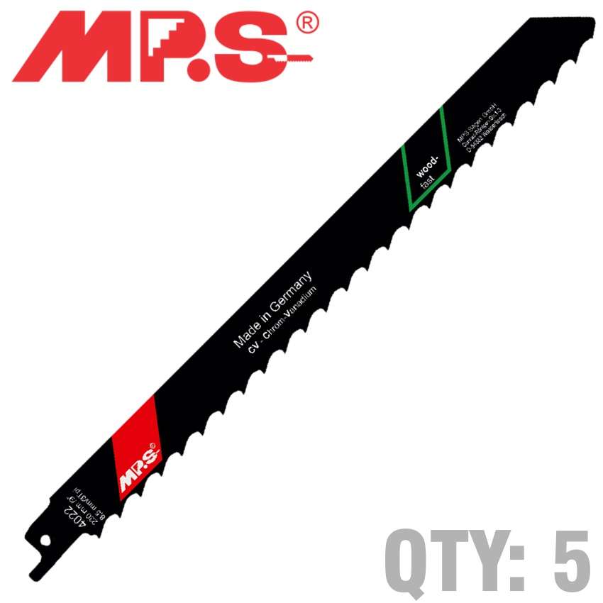 MPS - Sabre Saw Blade 230mm 3 Tpi 5/Pack - MPS - Sabre Saw Blade 230mm 3 Tpi 5/Pack