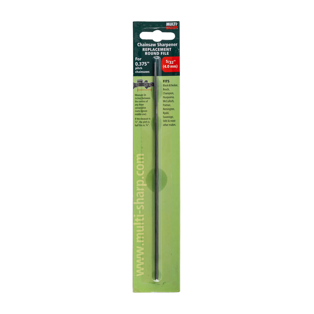 MULTI-SHARP - Multisharp - Replacement Rould File 5/32" for Ms1702E Chainsaw Sharpener - MULTI-SH...