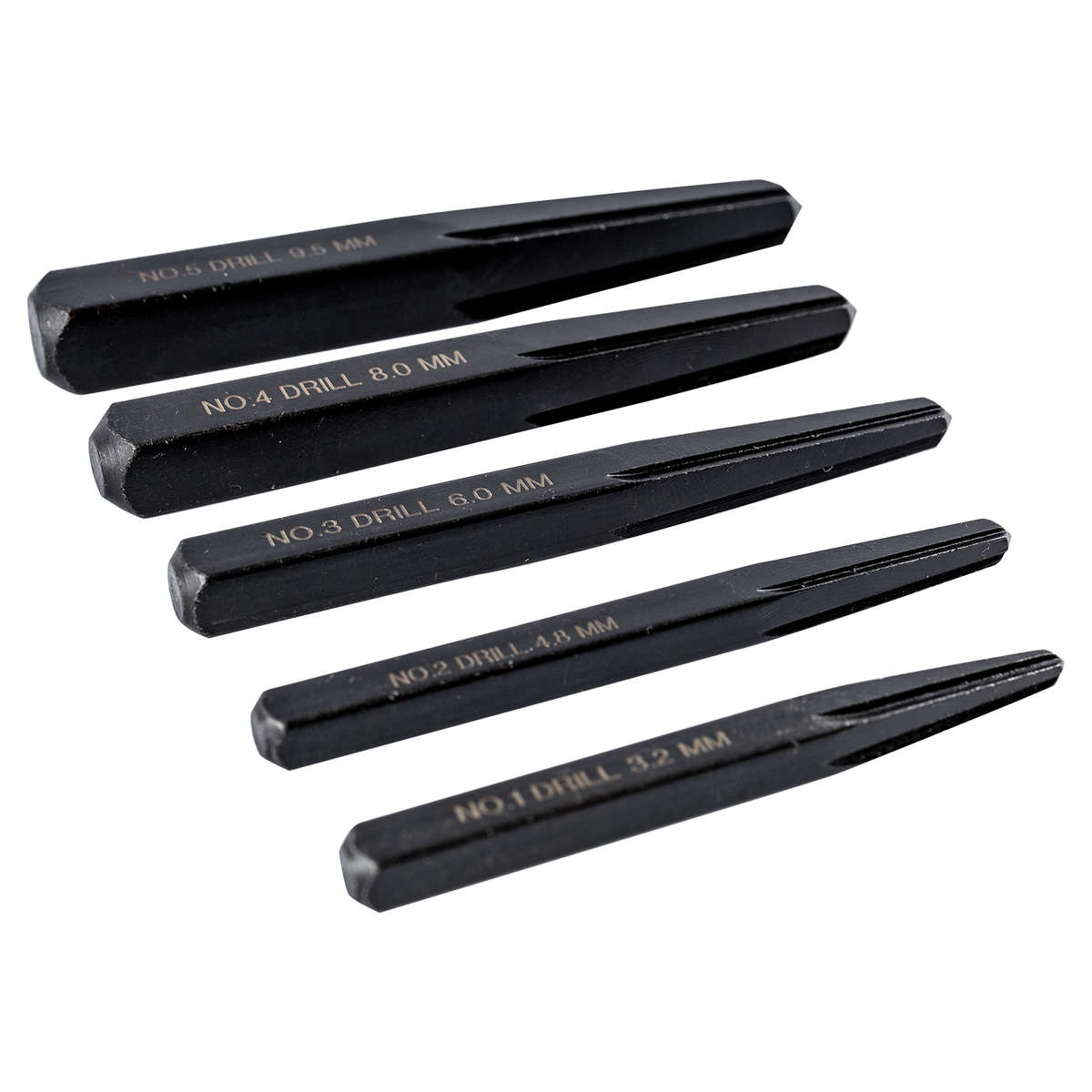 Tork Craft - Square Screw Extractor Set 5 Piece - Tork Craft - Square Screw Extractor Set 5 Piece