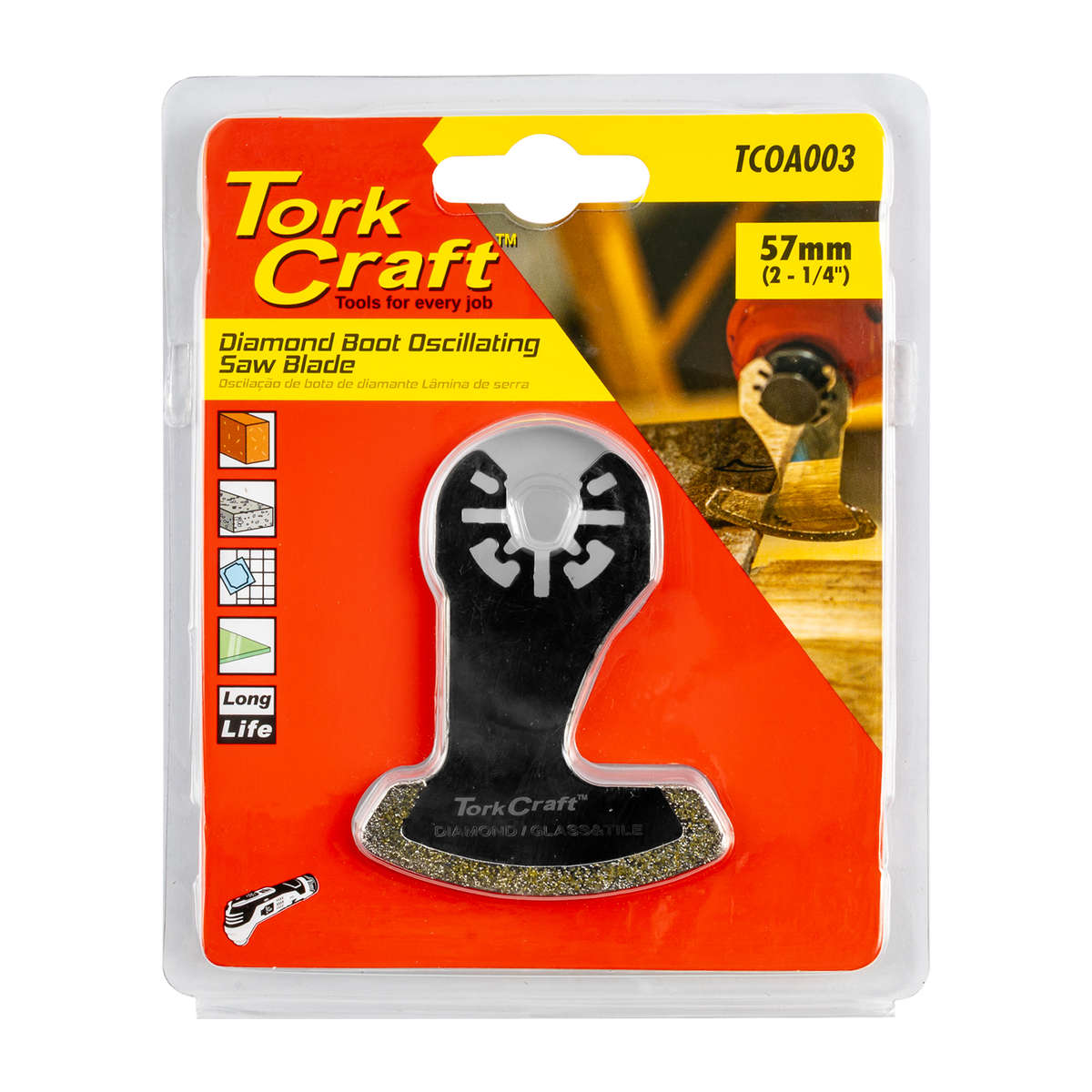 Tork Craft - Quick Change Diamond Boot Saw Blade 57mm(2-1/4") - Tork Craft - Quick Change Diamond...