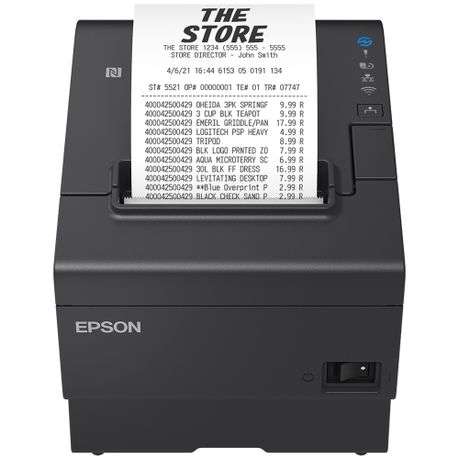 Epson POS - Epson - TM-T88VII-112 POS Thermal Receipt Printer - Black - Epson POS - Epson - TM-T8...