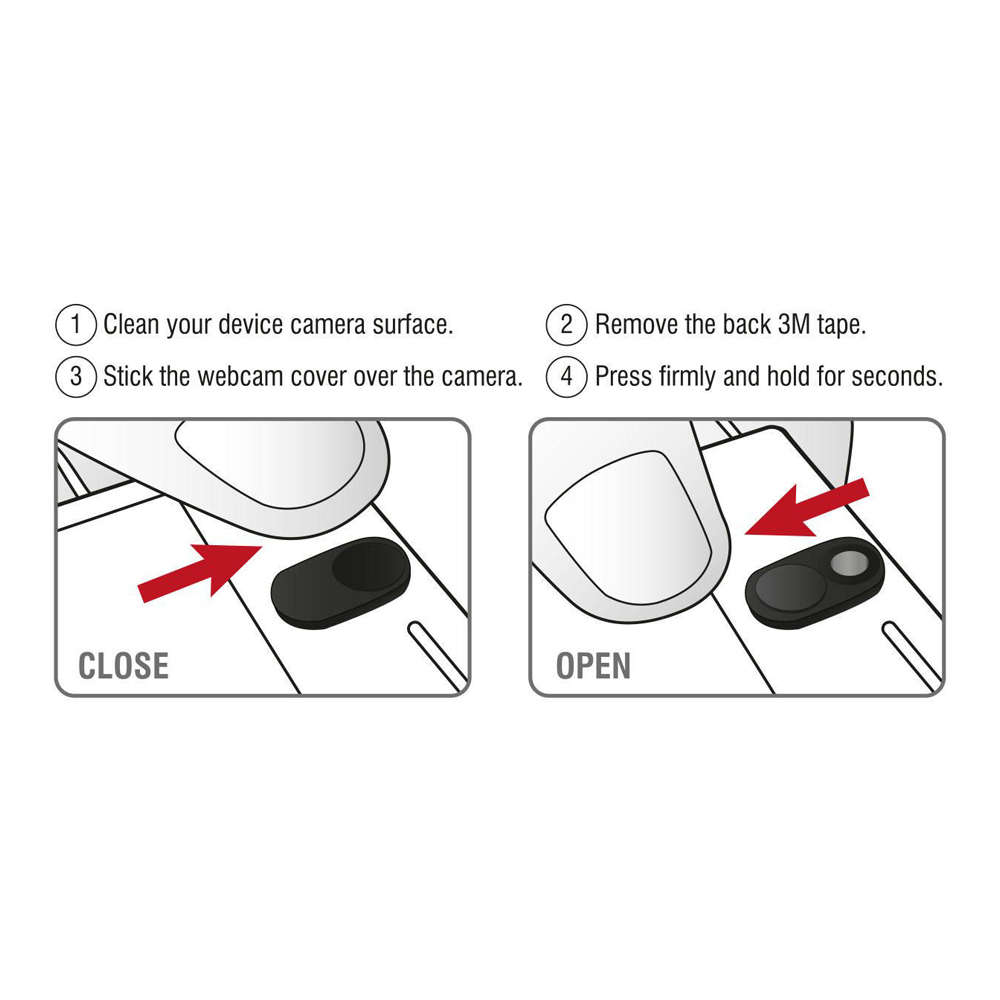 Delock - Webcam Cover for Laptop, Tablet and Smartphone (3 pack) - Delock - Webcam Cover for Lapt...