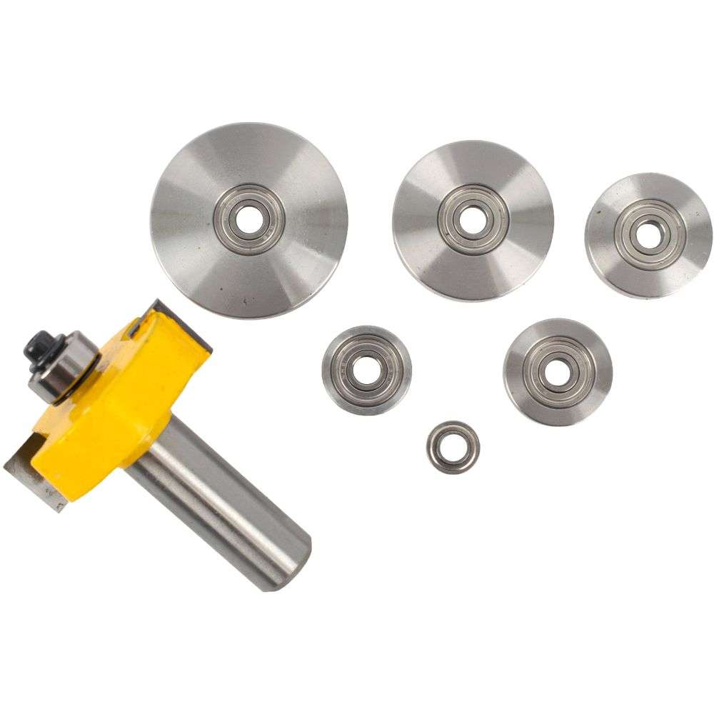 Pro-Tech - Rabbeting Bit 1 1/2' X 1/16' Depth 9/16' 1/2'Shank X 7 Bearings - Pro-Tech - Rabbeting...