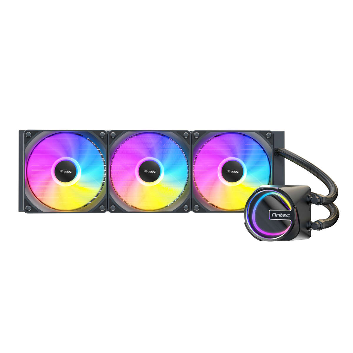 Antec - Skeleton 360 ARGB AIO CPU Liquid Cooler - Black - Antec - Skeleton 360 ARGB AIO CPU Liqui...