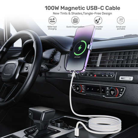 Unitek - C14141A Series | 100W Magnetic PD3.0 Fast Charging Type-C 1M Cable - Unitek - C14141A Se...