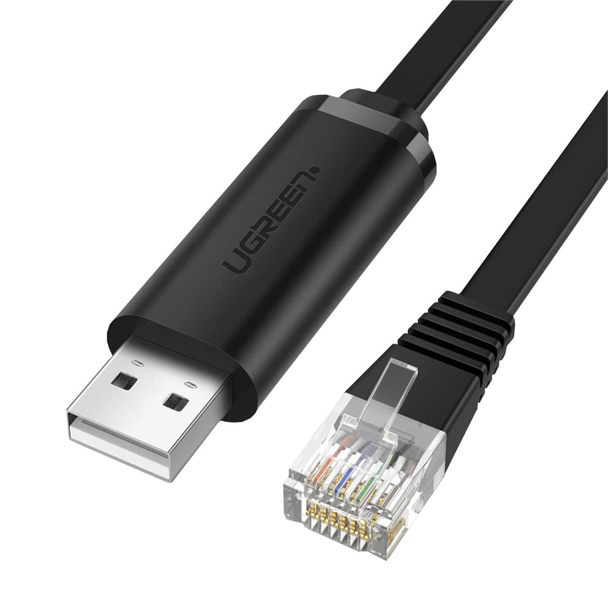 Ugreen - USB-A to RJ45 Console Cable 1.5m - Ugreen - USB-A to RJ45 Console Cable 1.5m