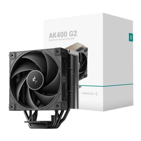 DEEPCOOL - AK400 G2 Dark 120mm CPU Air Cooler - Black - DEEPCOOL - AK400 G2 Dark 120mm CPU Air Co...