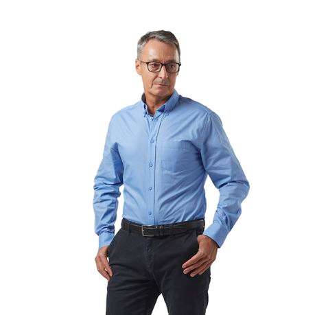 Dromex 100% Cotton Long Sleeve Formal Shirt - Sky Blue - S - Dromex 100% Cotton Long Sleeve Forma...