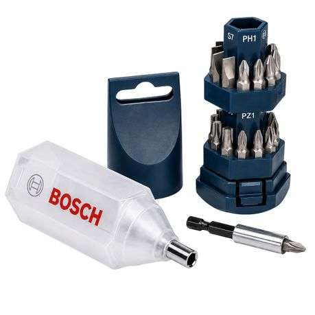 Bosch - Corded Drill & Angle Grinder with 25Pce Screwdriver Bit Set - Bosch - Corded Drill & Angl...