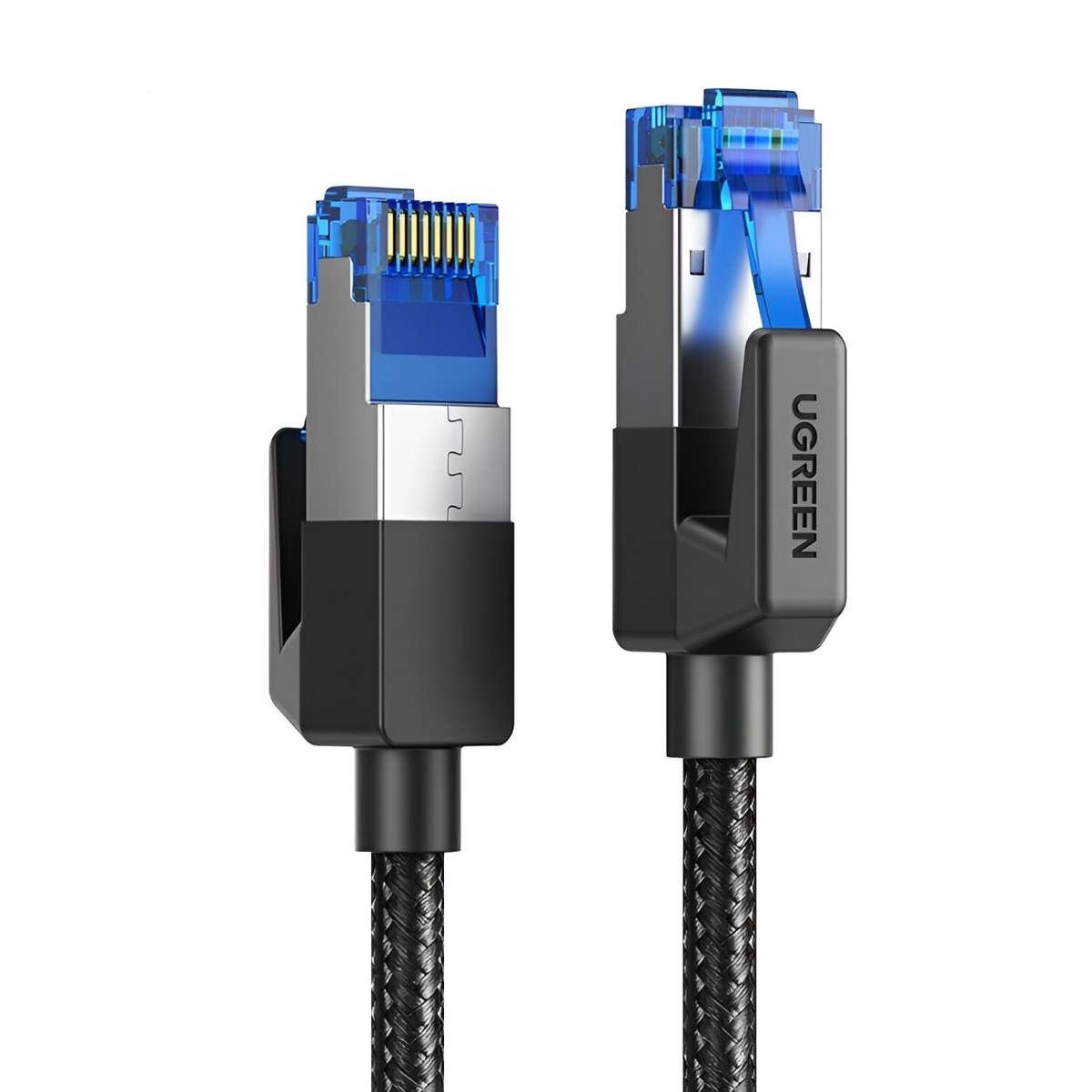 Ugreen - Cat8 Nylon Braided Ethernet Cable - 40Gbps with Modular Plugs - 3m - Ugreen - Cat8 Nylon...