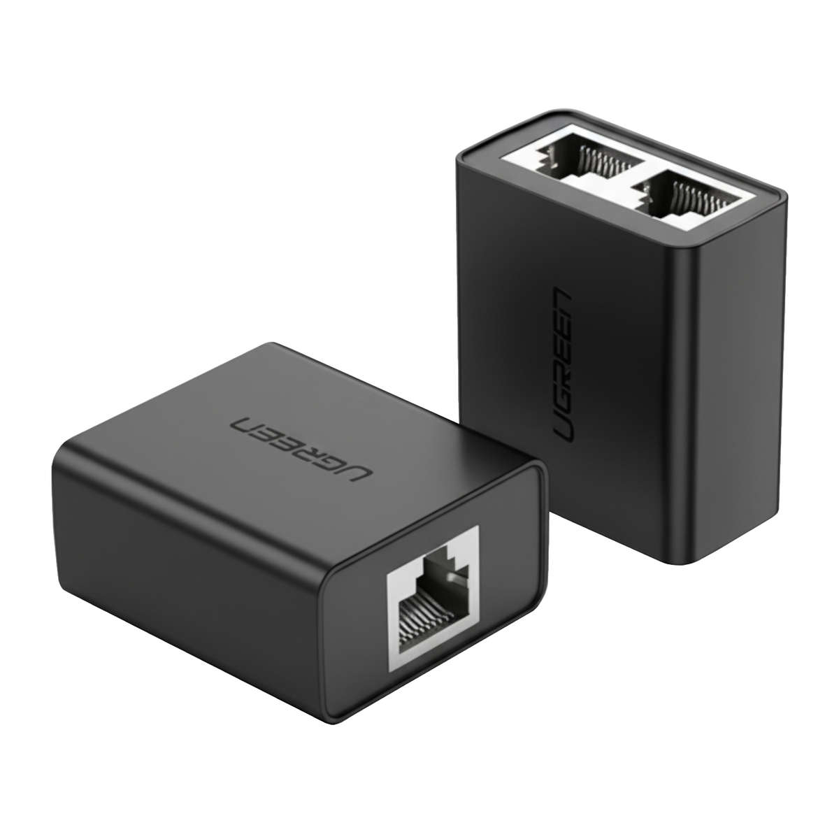 Ugreen - RJ45 Splitter Adapter 2 Pack (Black) - Ugreen - RJ45 Splitter Adapter 2 Pack (Black)