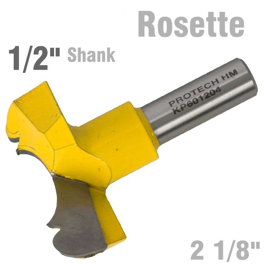 Pro-Tech - Rosette Bit 54mm (2 1/8'Cutting Diameter) 1/2' Shank 601204 - Pro-Tech - Rosette Bit 5...