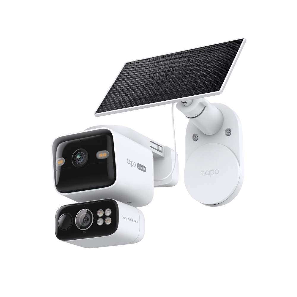 TP-Link TAPO - Tp-Link - TAPO - C645D Kit Solar-Powered 2K 3MP Dual-Lens Pan/Tilt Security Camera...