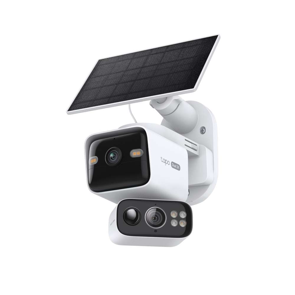 TP-Link TAPO - Tp-Link - TAPO - C645D Kit Solar-Powered 2K 3MP Dual-Lens Pan/Tilt Security Camera...