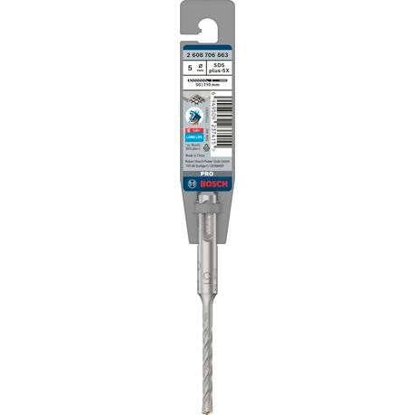 Bosch - PRO SDS Plus-5X Hammer Drill Bit, 5 x 50 x 110 mm - Bosch - PRO SDS Plus-5X Hammer Drill ...
